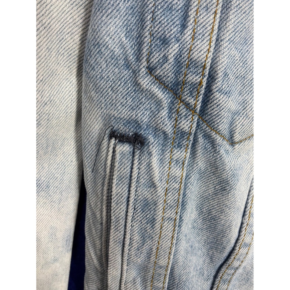 Vintage Mens Levis Denim Trucker Jacket S Light Blue 70506-0214 Made in USA - Picture 9 of 16